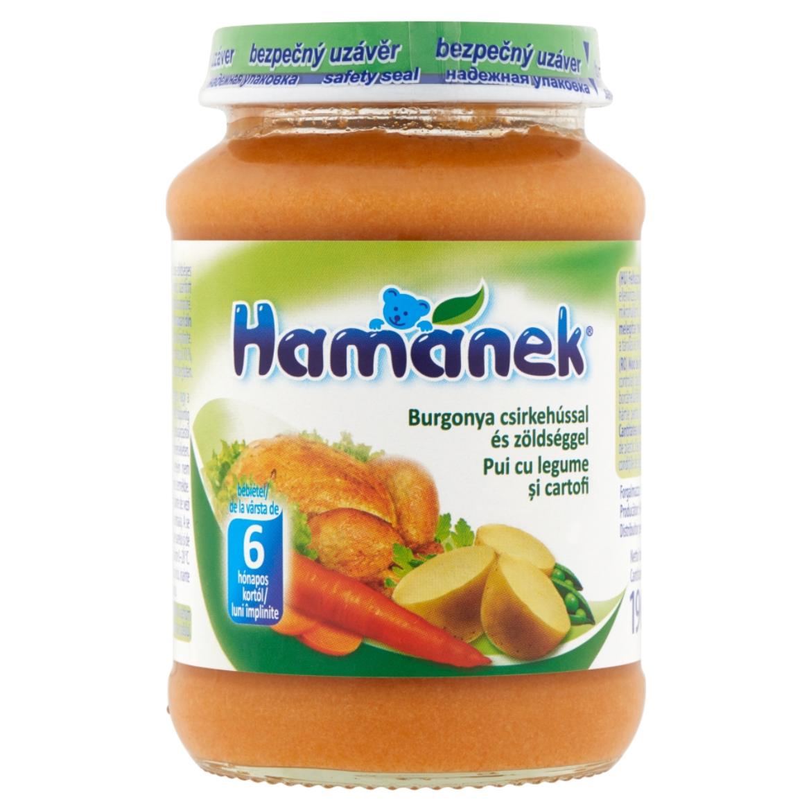 Hamánek Bébiétel Burgonya Csirkehússal És Zöldséggel 6 Hónapos Kortól
