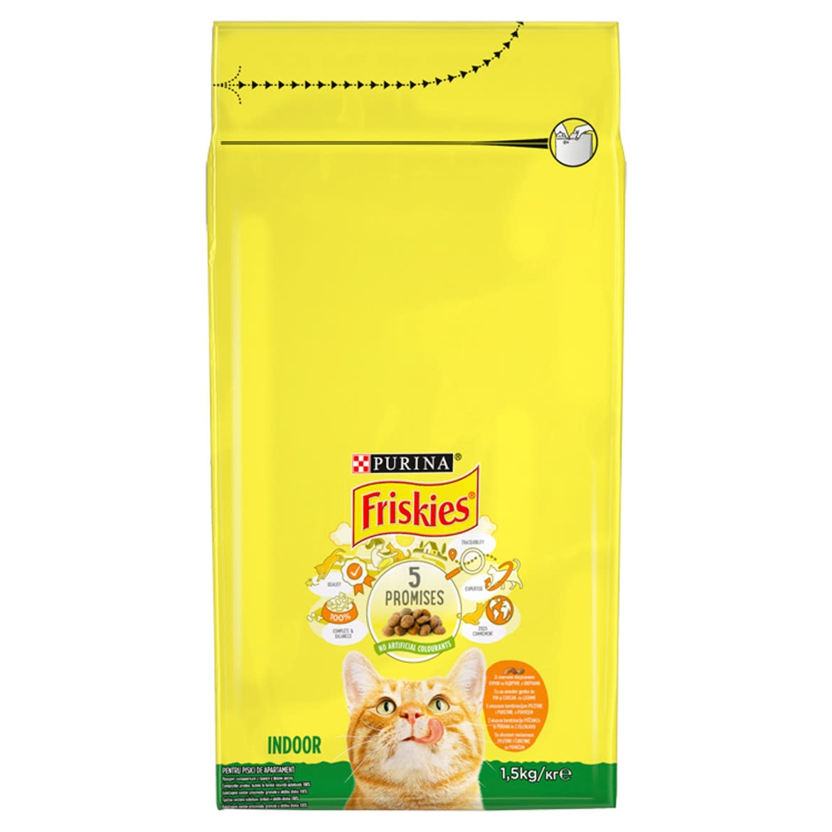 Friskies macska szárazeledel adult indoor csirke& zöldség