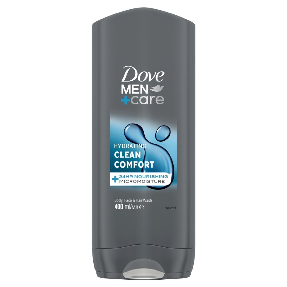 Dove Men+Care Hydrating Clean Comfort tusfürdő testre, arcra, hajra