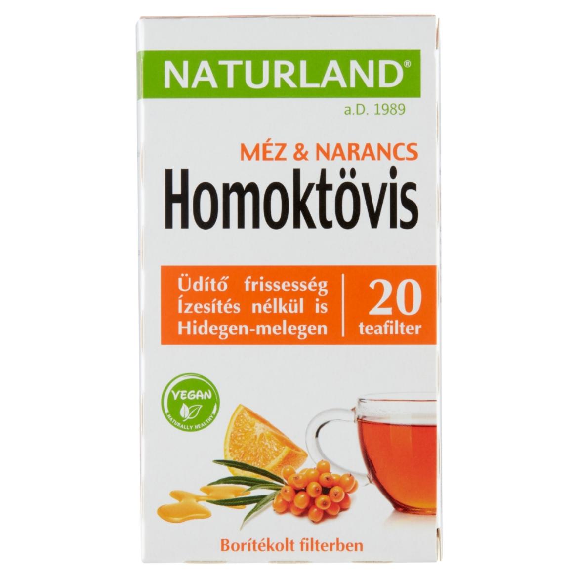 Naturland Fruit homoktövis & méz & narancs gyümölcstea 20 filter