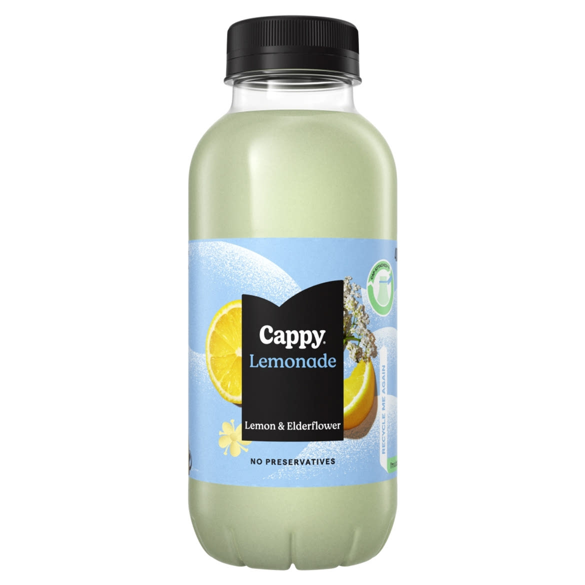 Cappy Lemonade szénsavmentes bodzavirágízű limonádé, cukorral és édesítőszerekkel