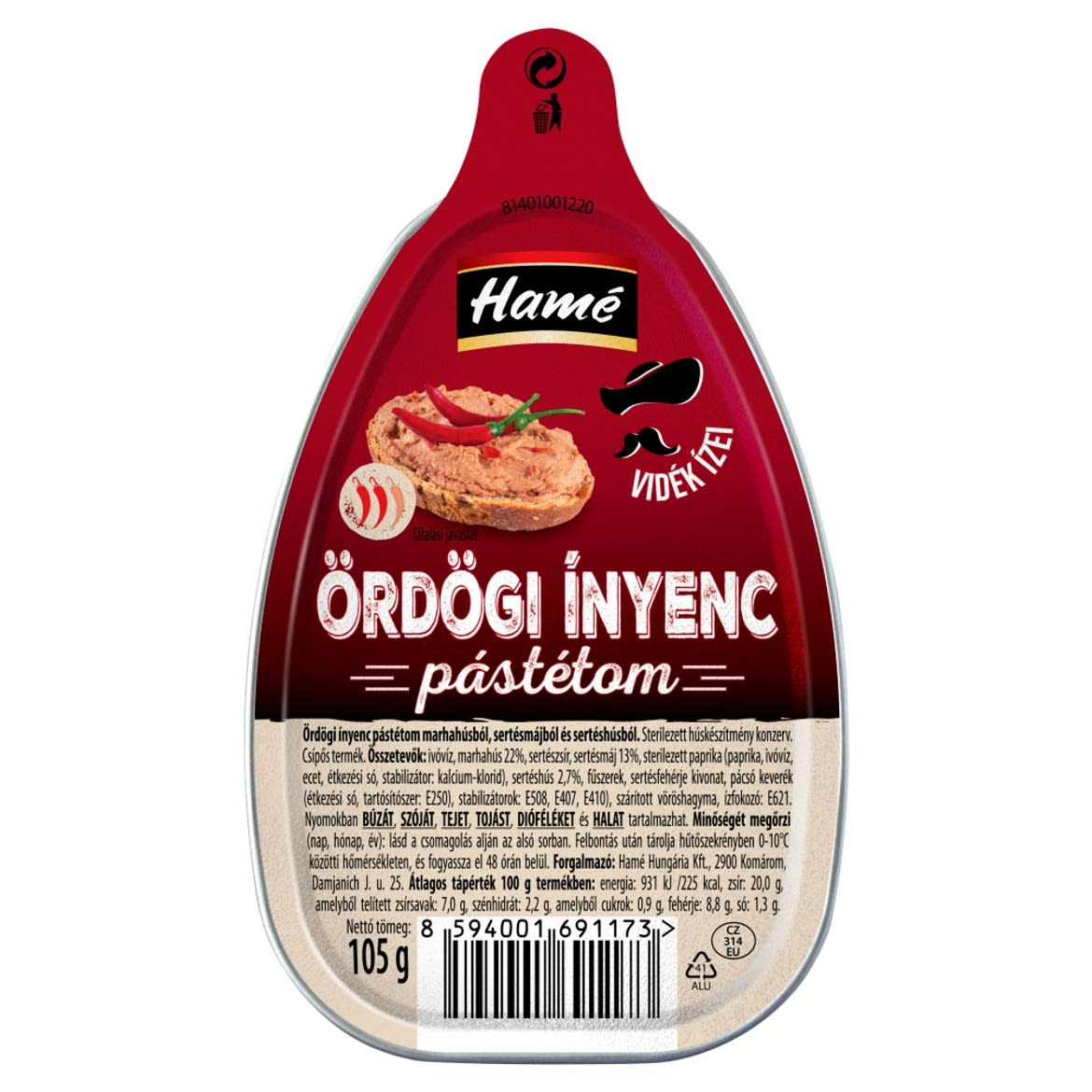 Hamé Ördögi Ínyenc pástétom