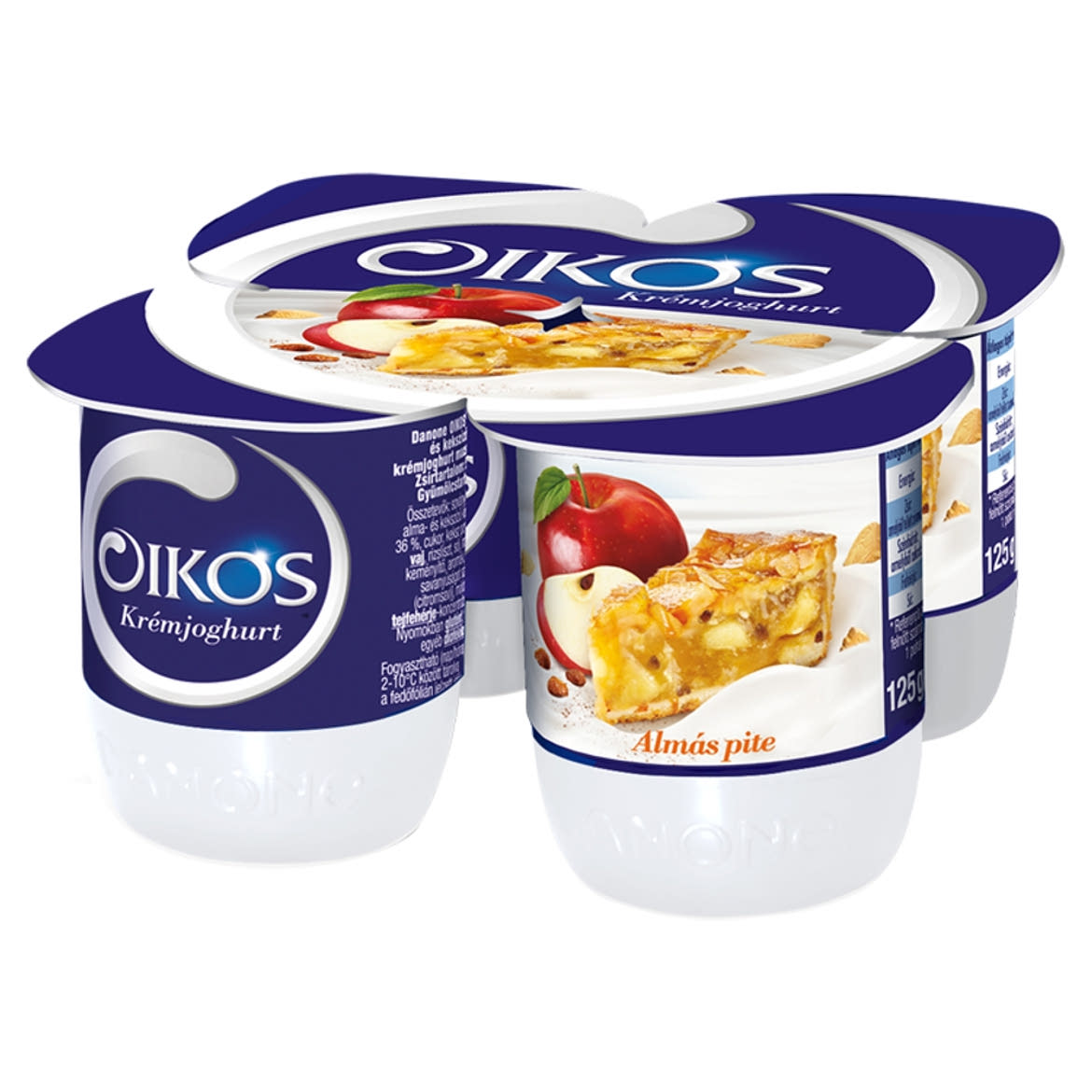 Danone Oikos Görög élőflórás almás pite ízű krémjoghurt 4 x