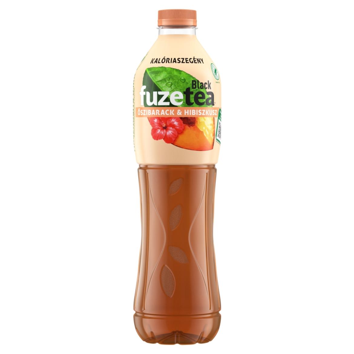 FuzeTea szénsavmentes őszibarack- és hibiszkuszízű üdítőital fekete tea kivonattal