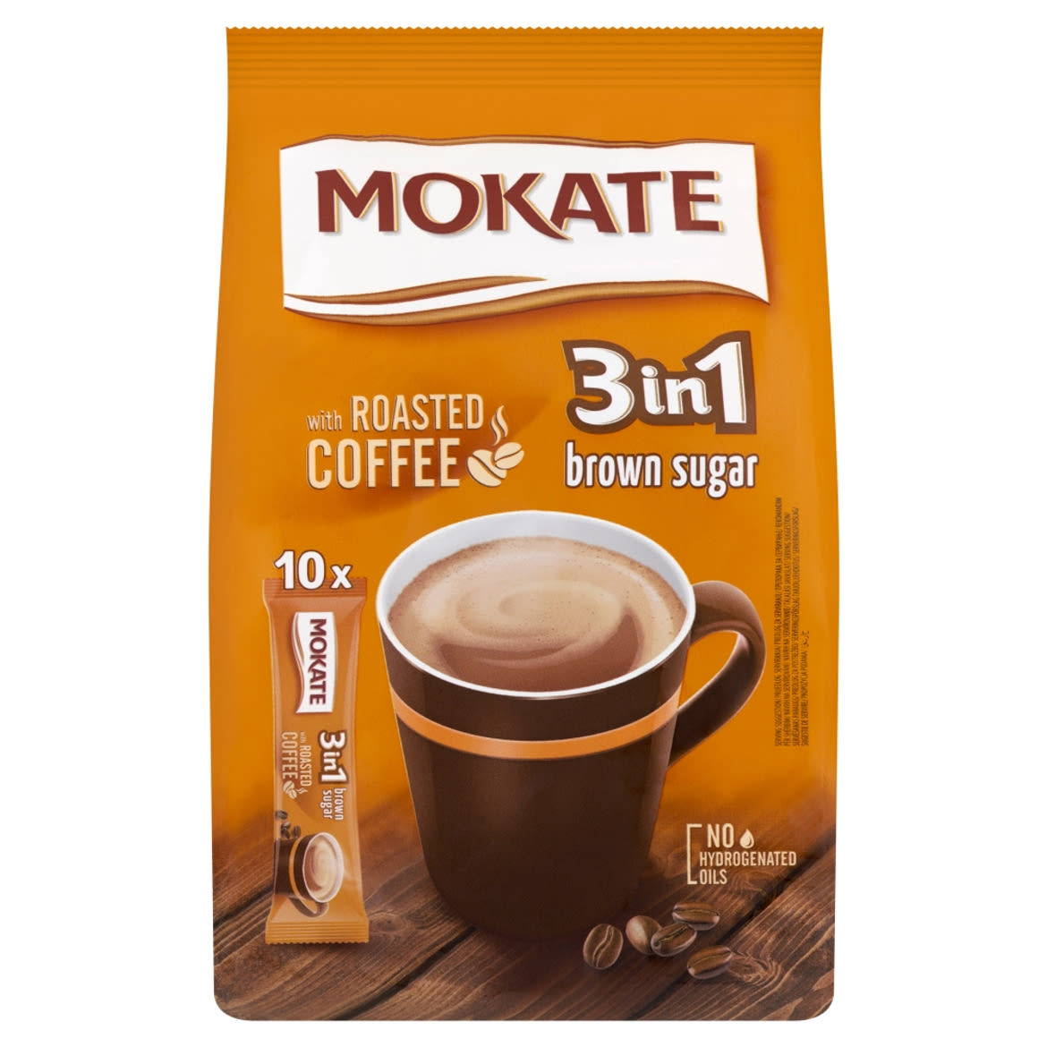 Mokate 3in1 Brown Sugar azonnal oldódó kávéspecialitás 10 x