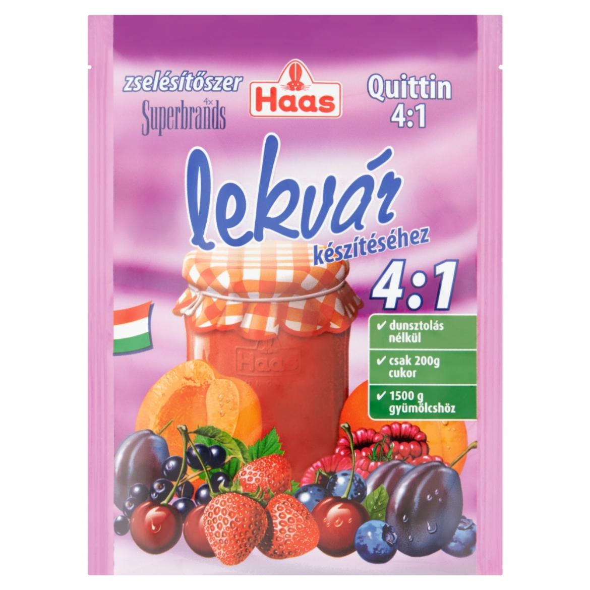 Haas Quittin 4:1 zselésítőszer lekvár készítéséhez