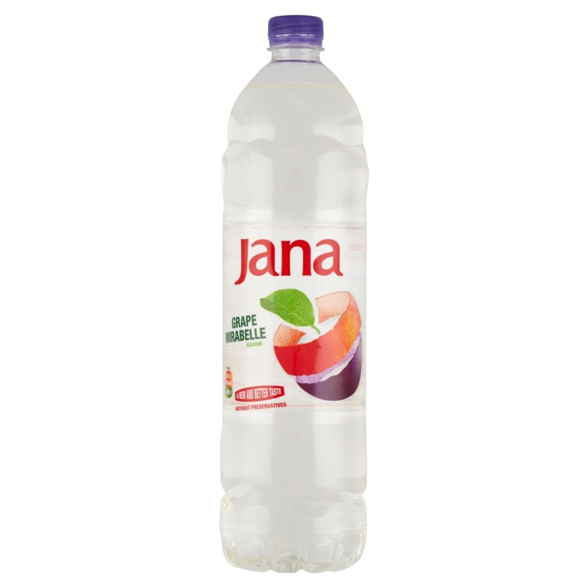 Jana szőlő és mirabella ízű, energiaszegény, szénsavmentes üdítőital