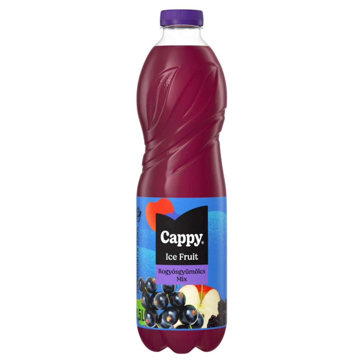 Cappy Ice Fruit Berries Mix szénsavmentes vegyesgyümölcs ital hibiszkusz ízesítéssel