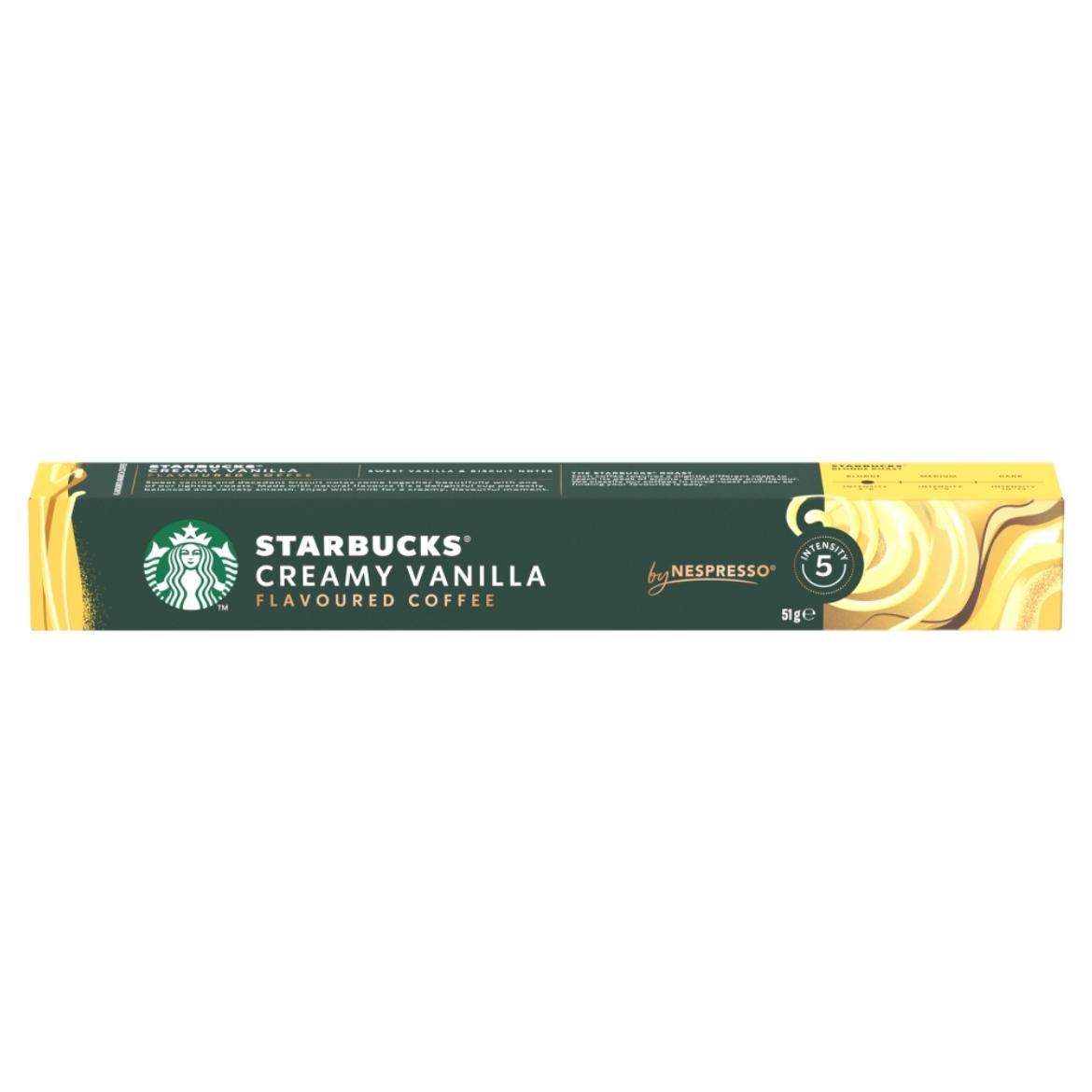 Starbucks by Nespresso Creamy Vanilla vaníliaízű őrölt pörkölt kávé 10 kapszula