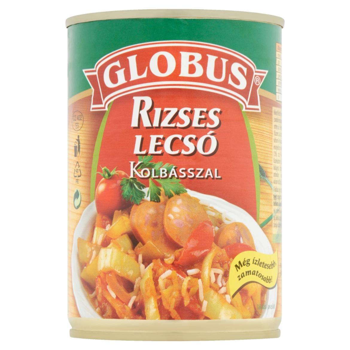 Globus rizses lecsó kolbásszal