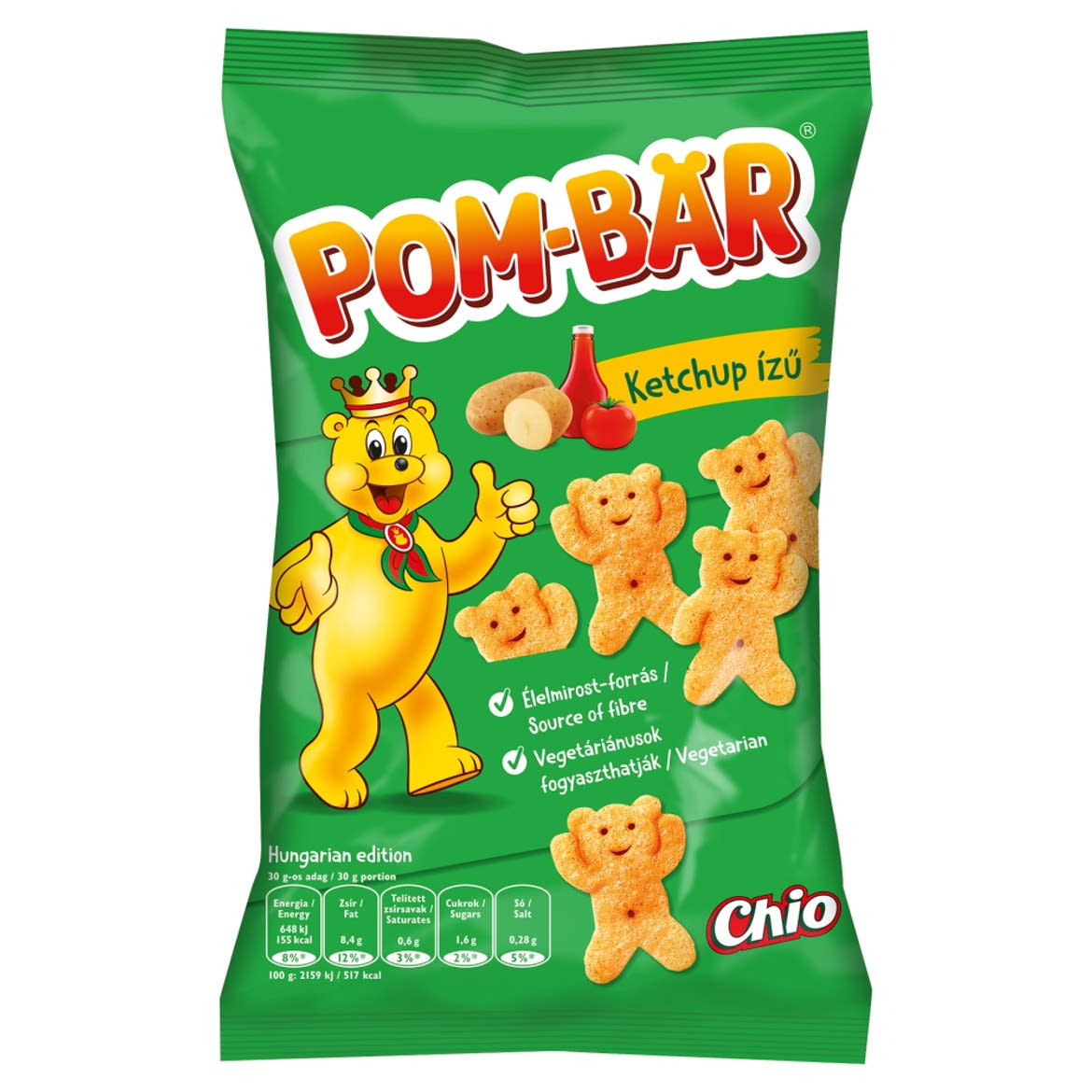 Pom-Bär ketchup ízű burgonyasnack
