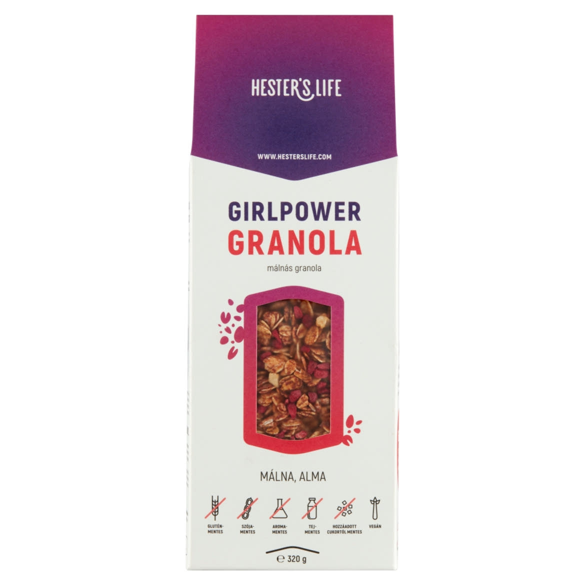 Hester's Life málnás granola