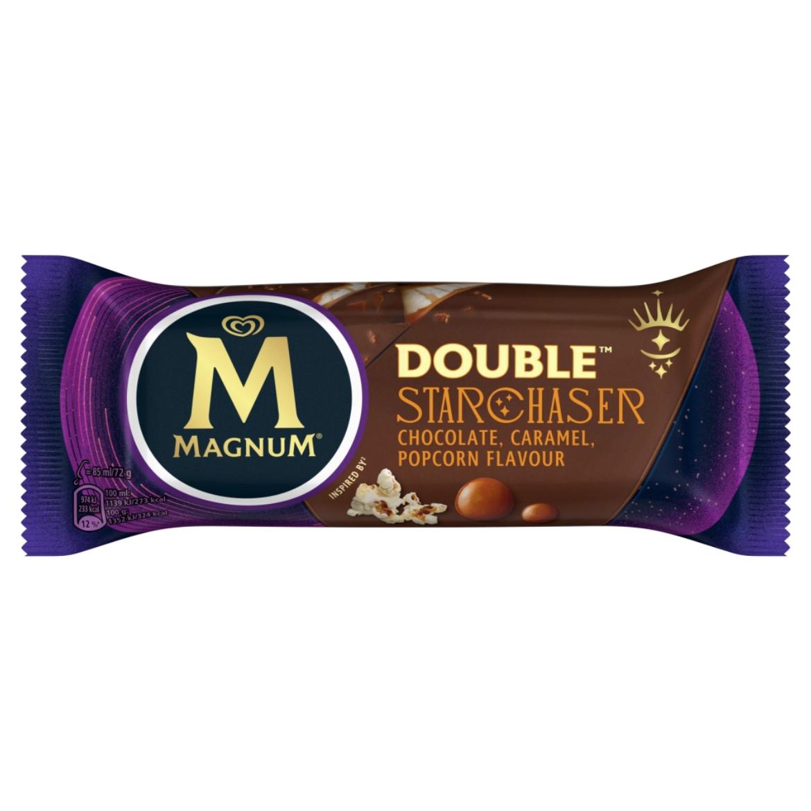 Magnum Double Starchaser pattogatott kukorica ízű és karamell ízű jégkrém