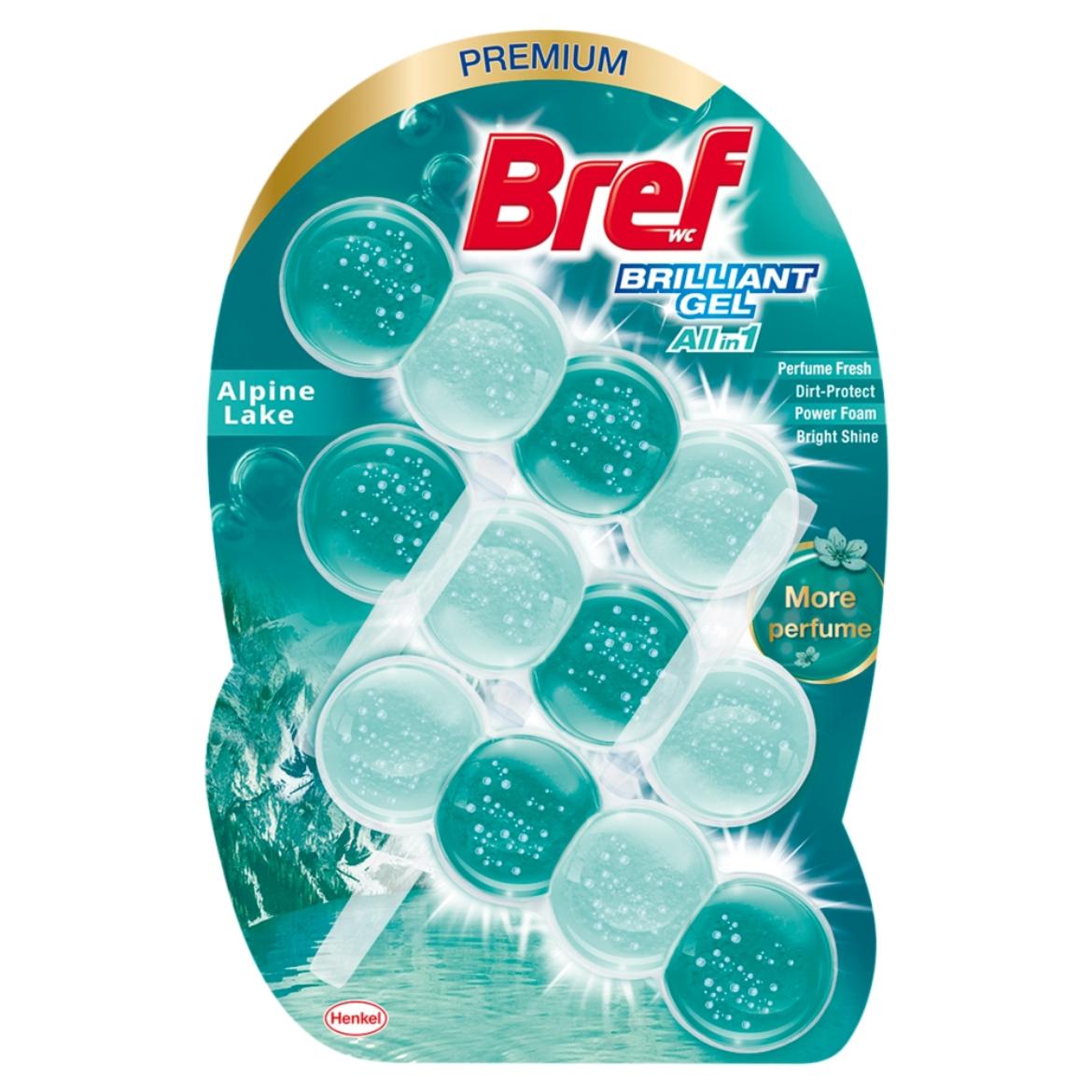 Bref Brilliant Gel Alpine Lake WC frissítő 3 x