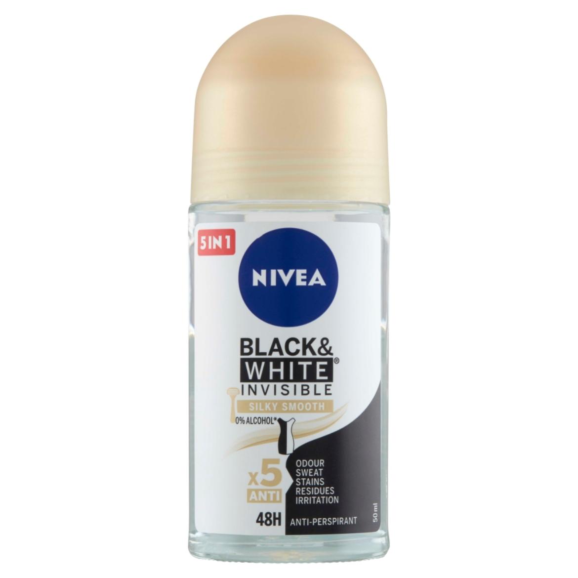 NIVEA Black & White Invisible Silky Smooth golyós dezodor