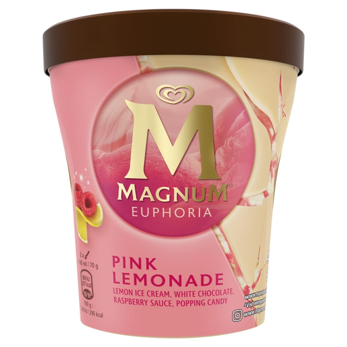 Magnum Pink Lemonade citromos tejjégkrém málnás szószörvényekkel fehér csokoládéval