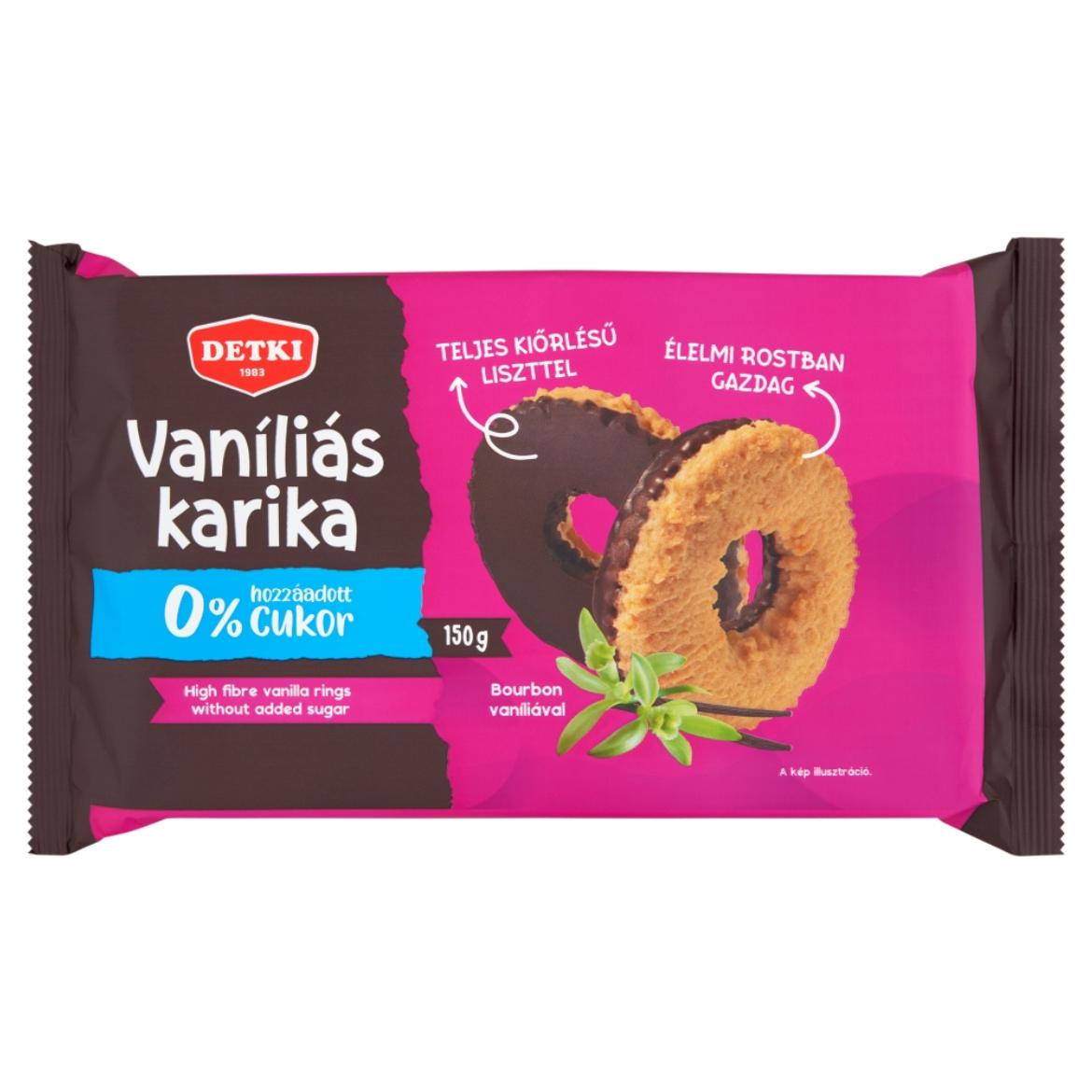 Detki vaníliás karika cukor hozzáadása nélkül, édesítőszerekkel