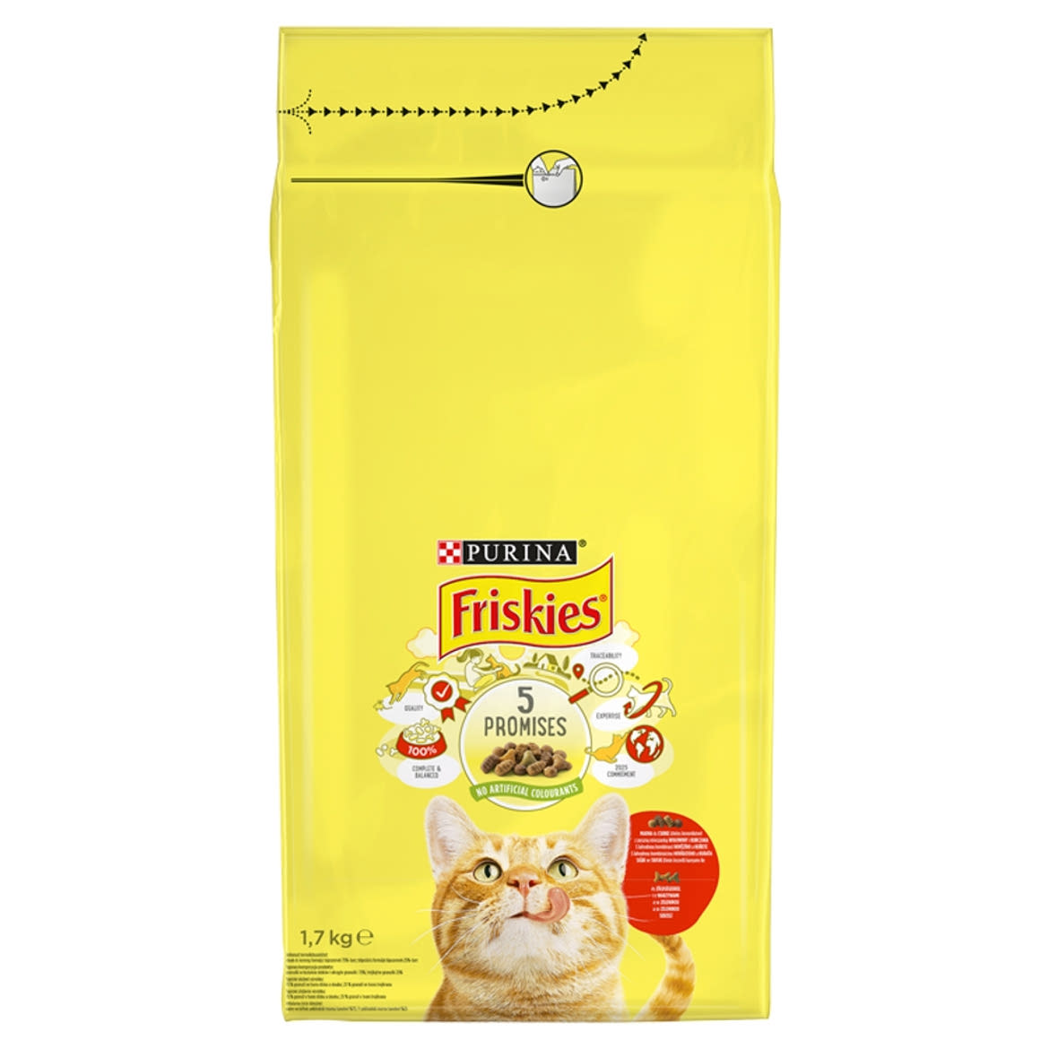 Friskies macska szárazeledel hús& csirke& zöldség