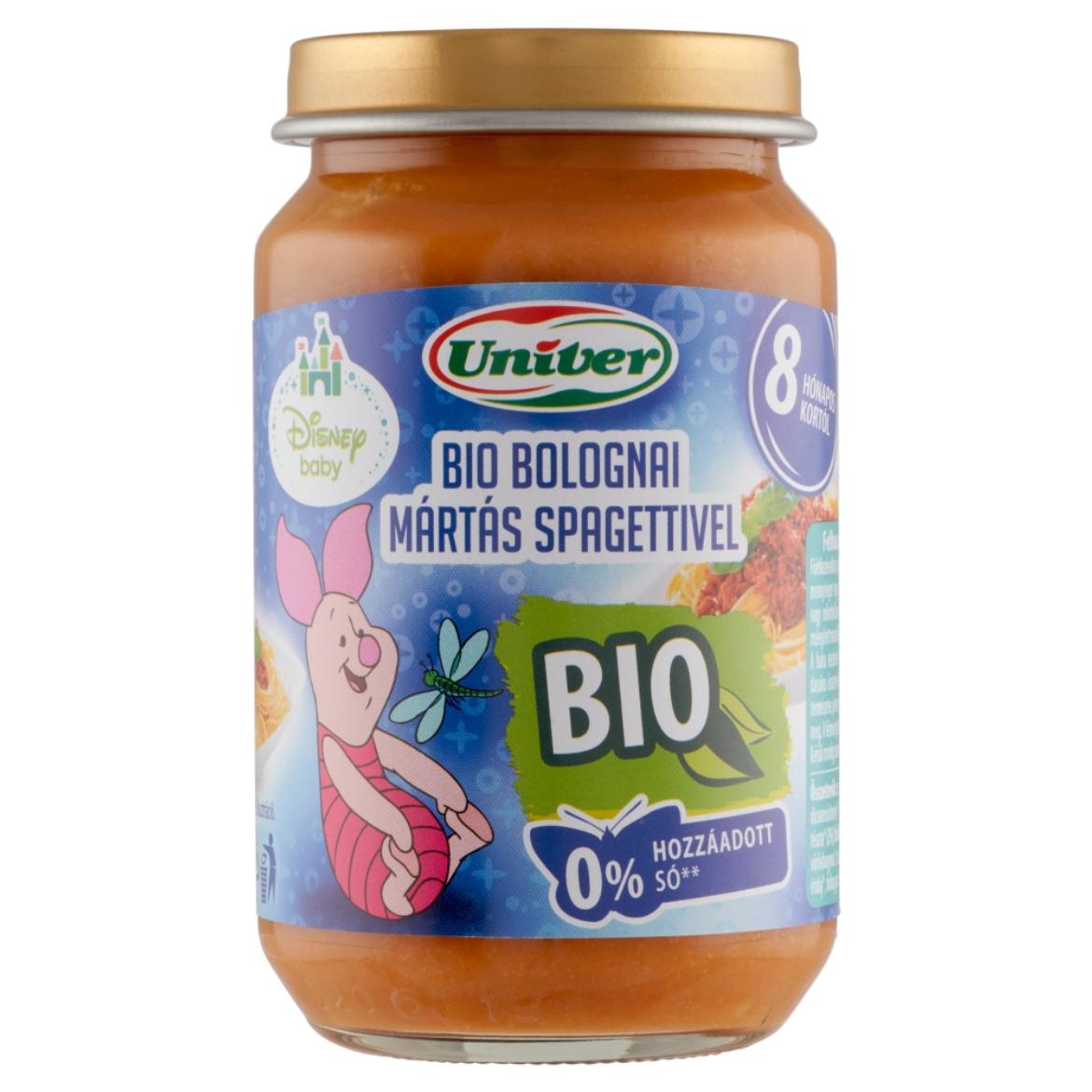 Univer bolognai mártás spagettivel bébiétel 8 hónapos kortól