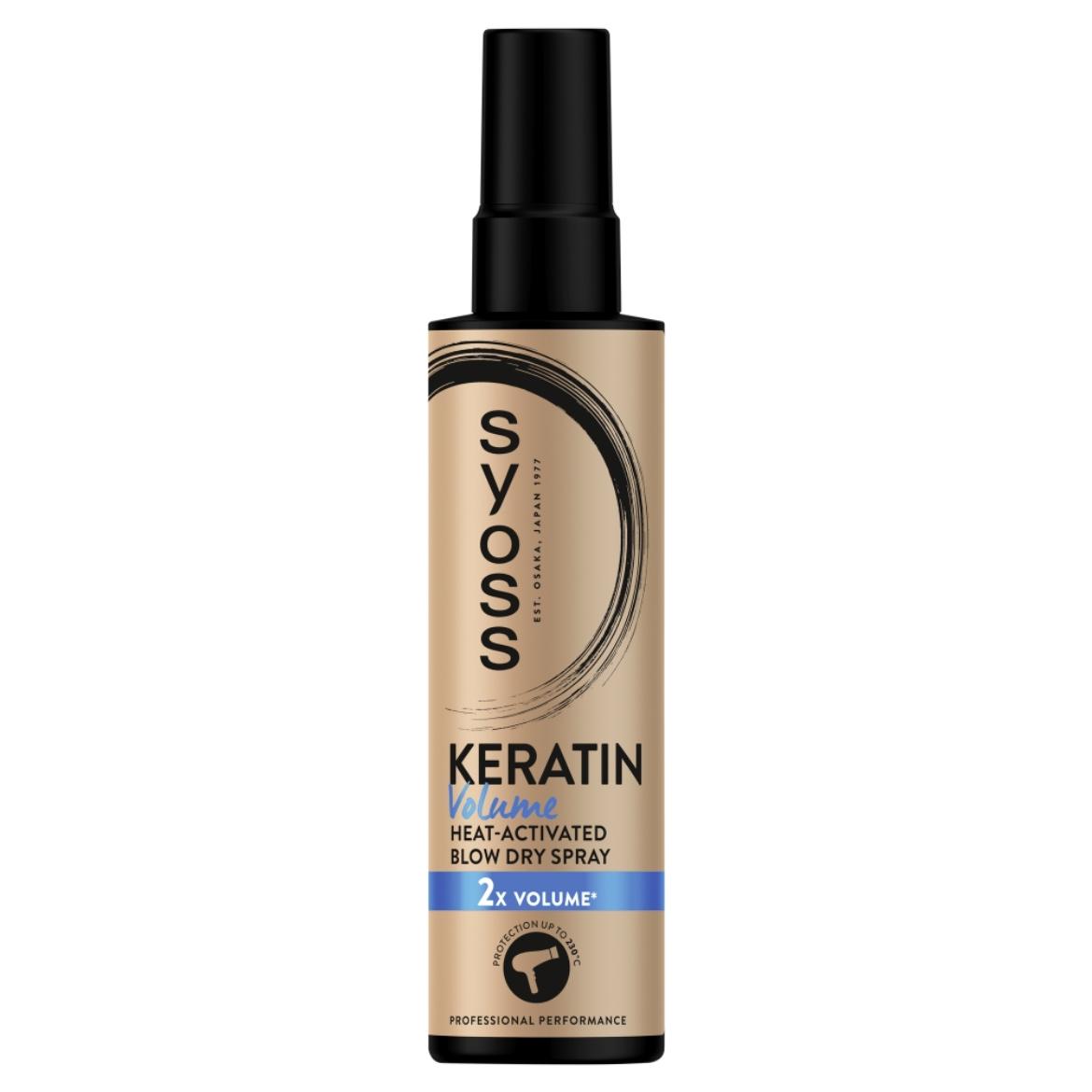 Syoss Keratin & Volume hajszárítás előtti & hővédő spray