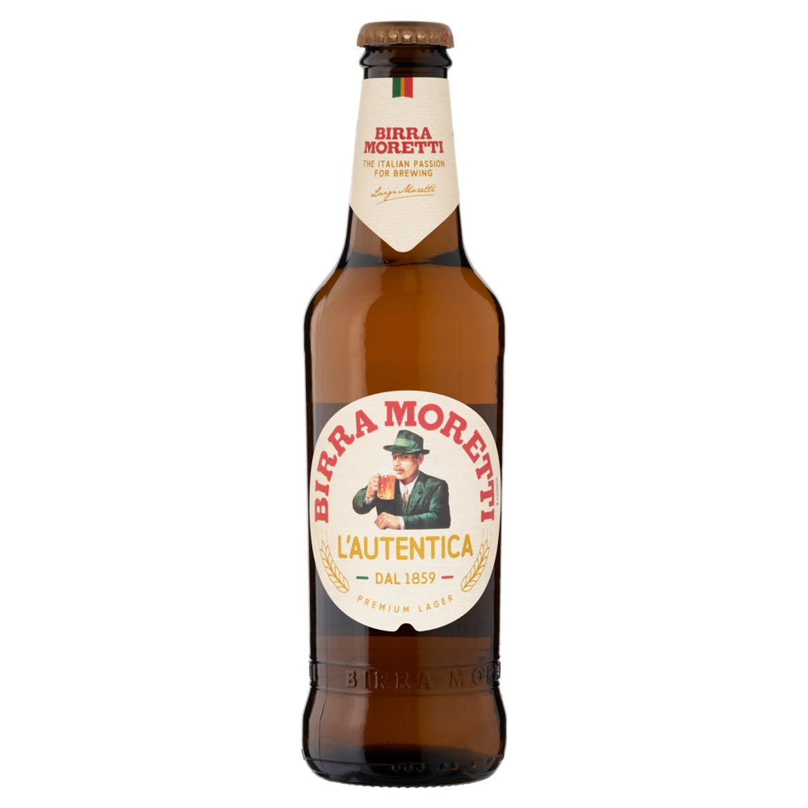 Birra Moretti világos sör, 4,6%