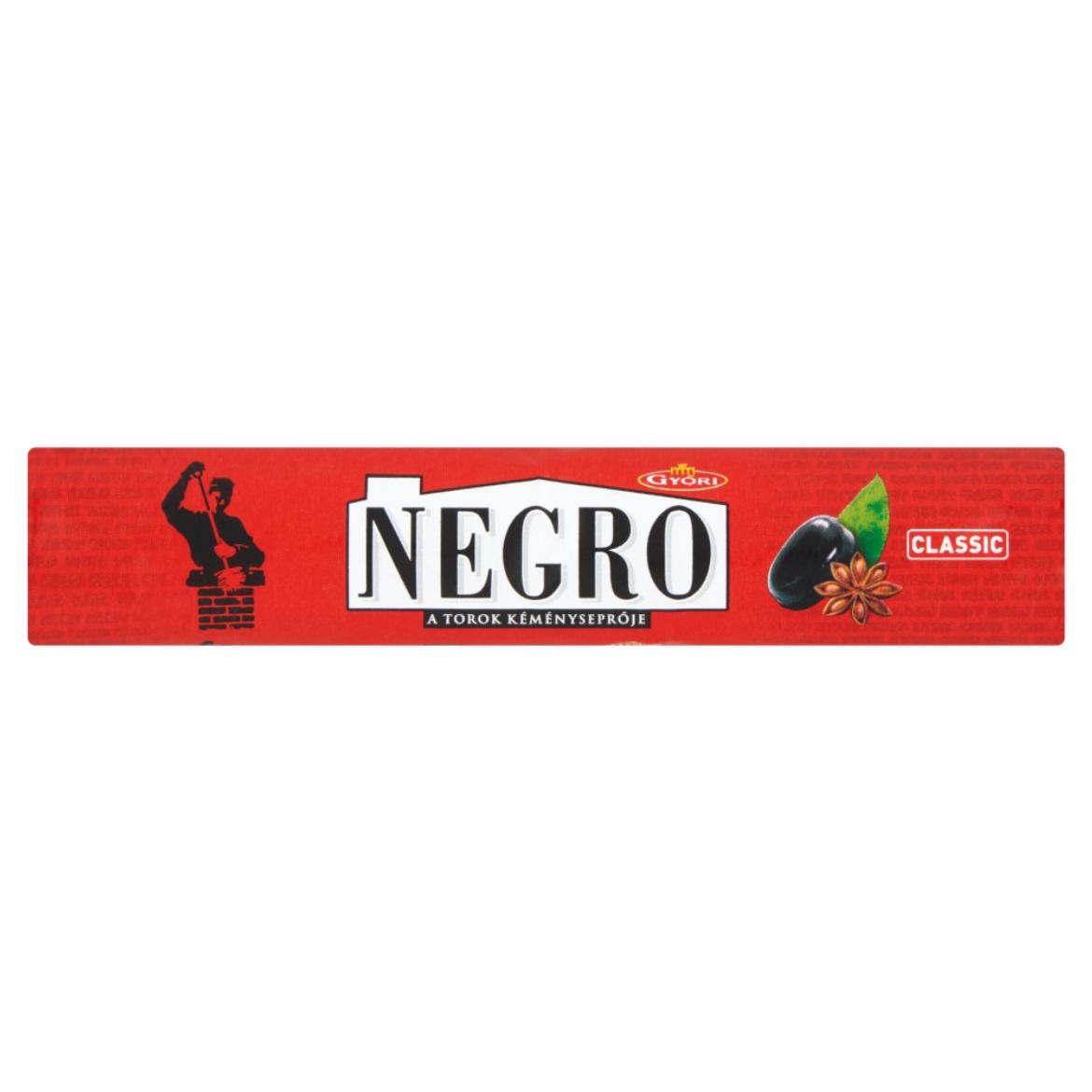 Győri Negro Classic mentol-ánizs ízű töltött keménycukorka