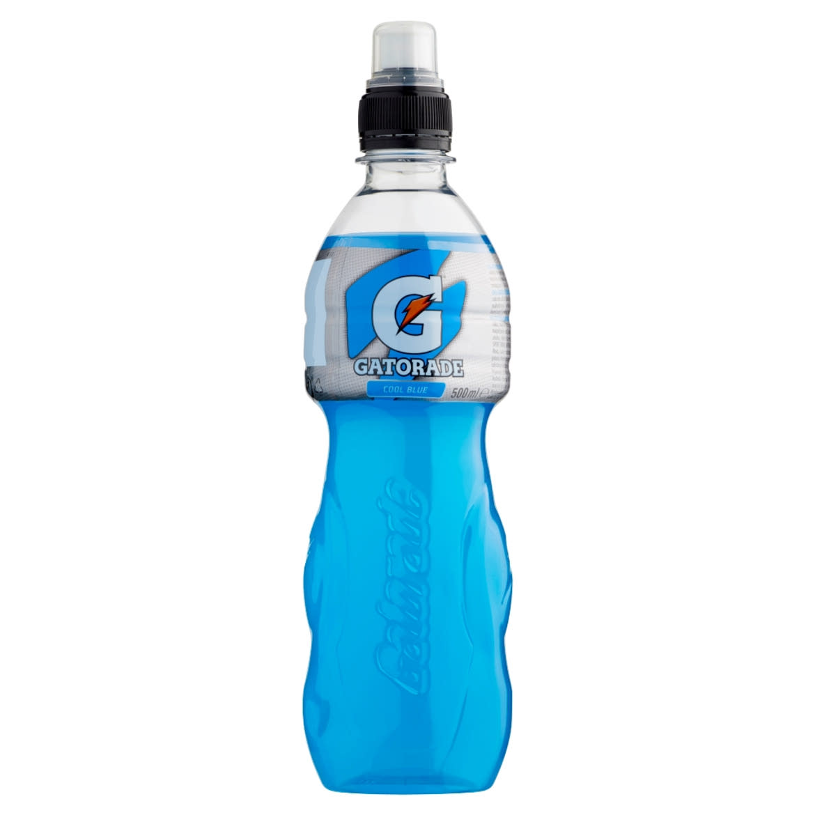 Gatorade Cool Blue szénsavmentes málnaízű izotóniás sportital cukorral és édesítőszerekkel