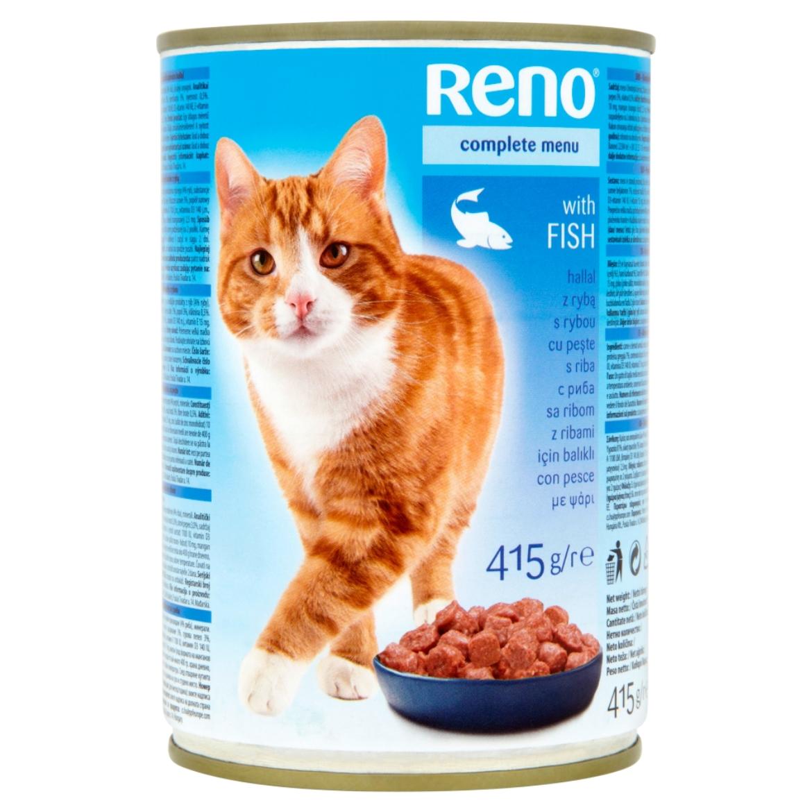 Reno Konzerv teljes értékű állateledel felnőtt macskák számára hallal