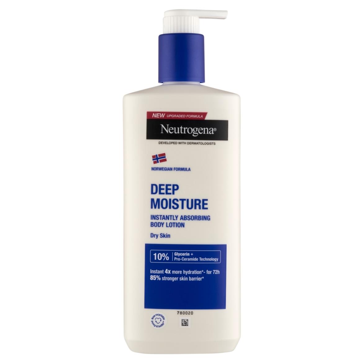 Neutrogena Norvég Formula Deep Moisture gyorsan beszívódó testápoló száraz bőrre