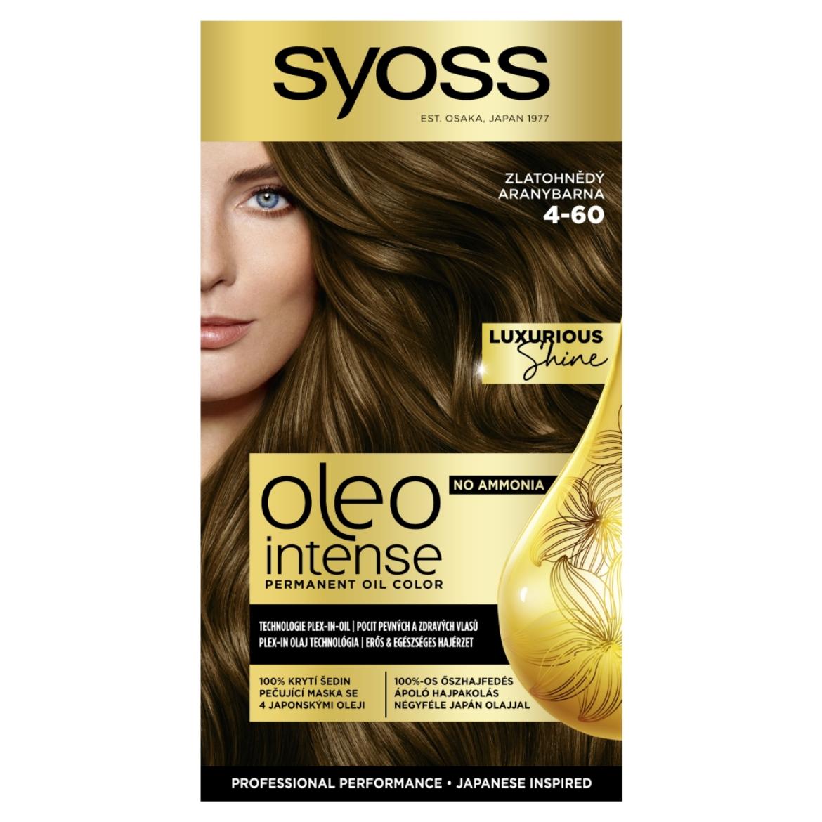 Syoss Color Oleo intenzív olaj hajfesték 4-60 aranybarna