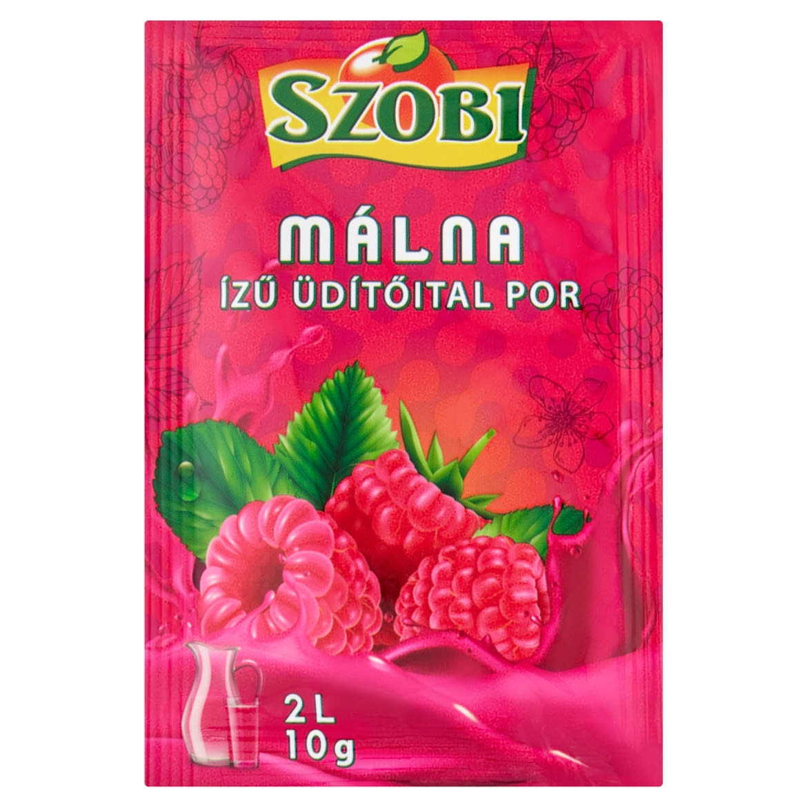 Szobi málna ízű üdítőital por