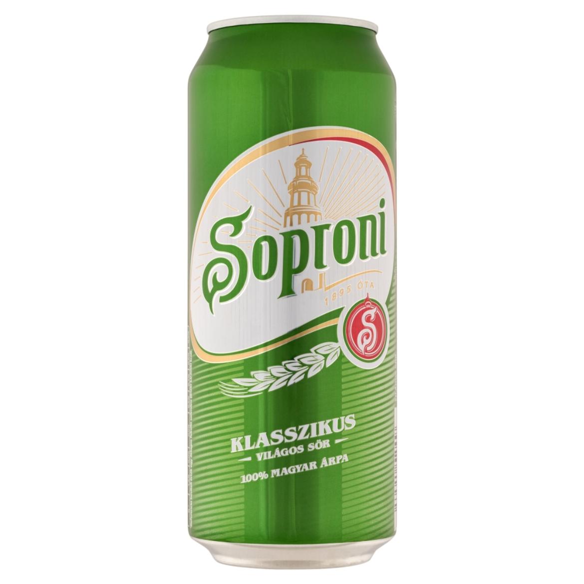 Soproni Klasszikus világos sör 4,5%