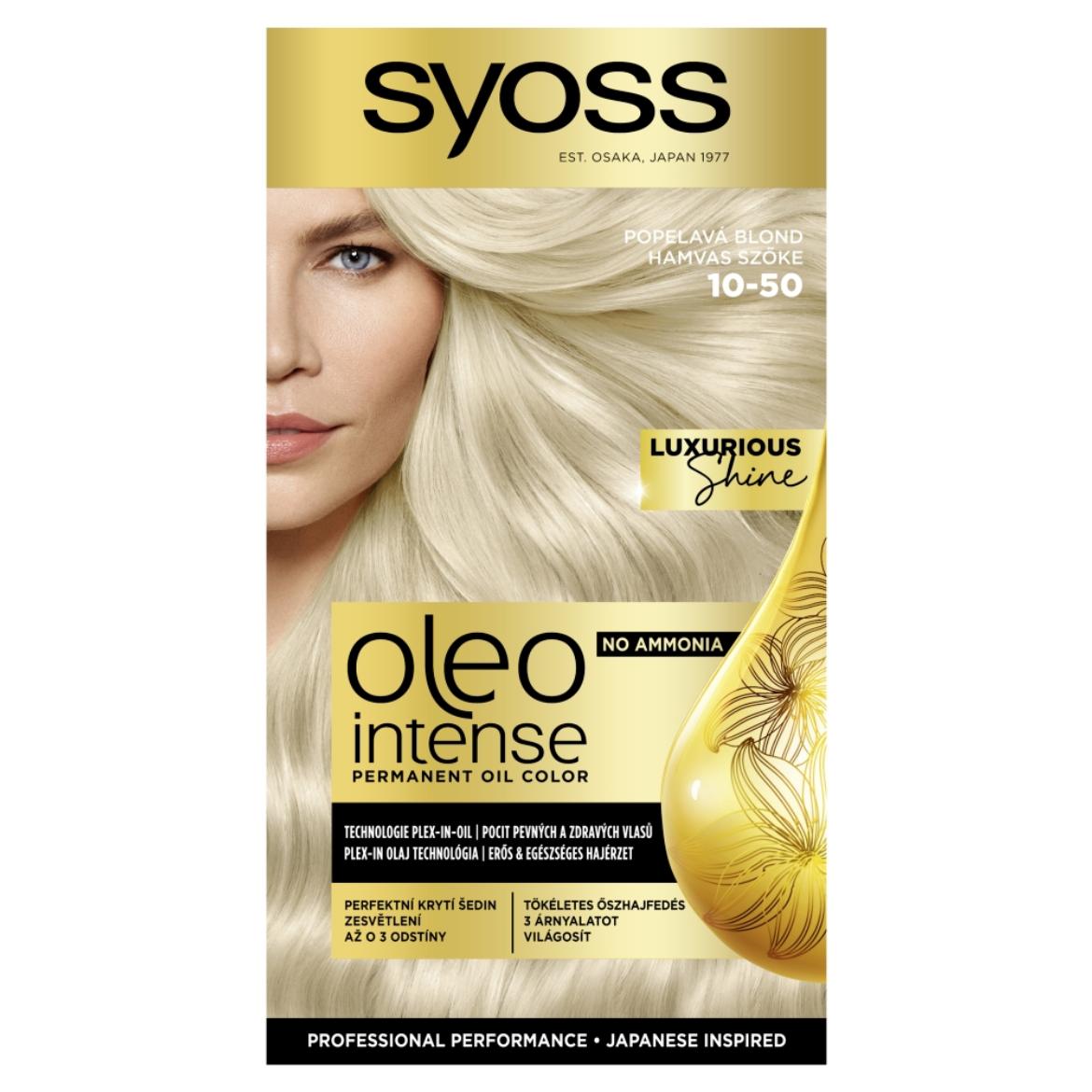 Syoss Color Oleo intenzív olaj hajfesték 10-50 hamvas szőke