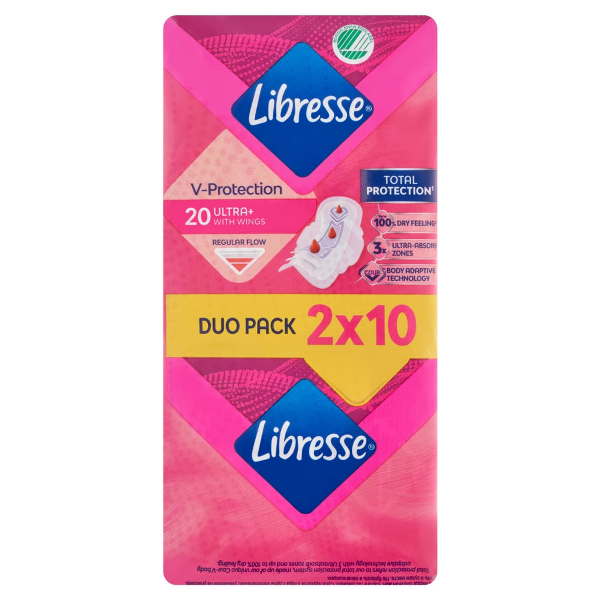 Libresse Ultra+ Freshness & Protection egészségügyi betét