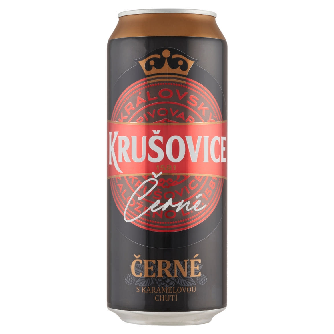 Krusovice Cerne dobozs barna sör, 0,5 L