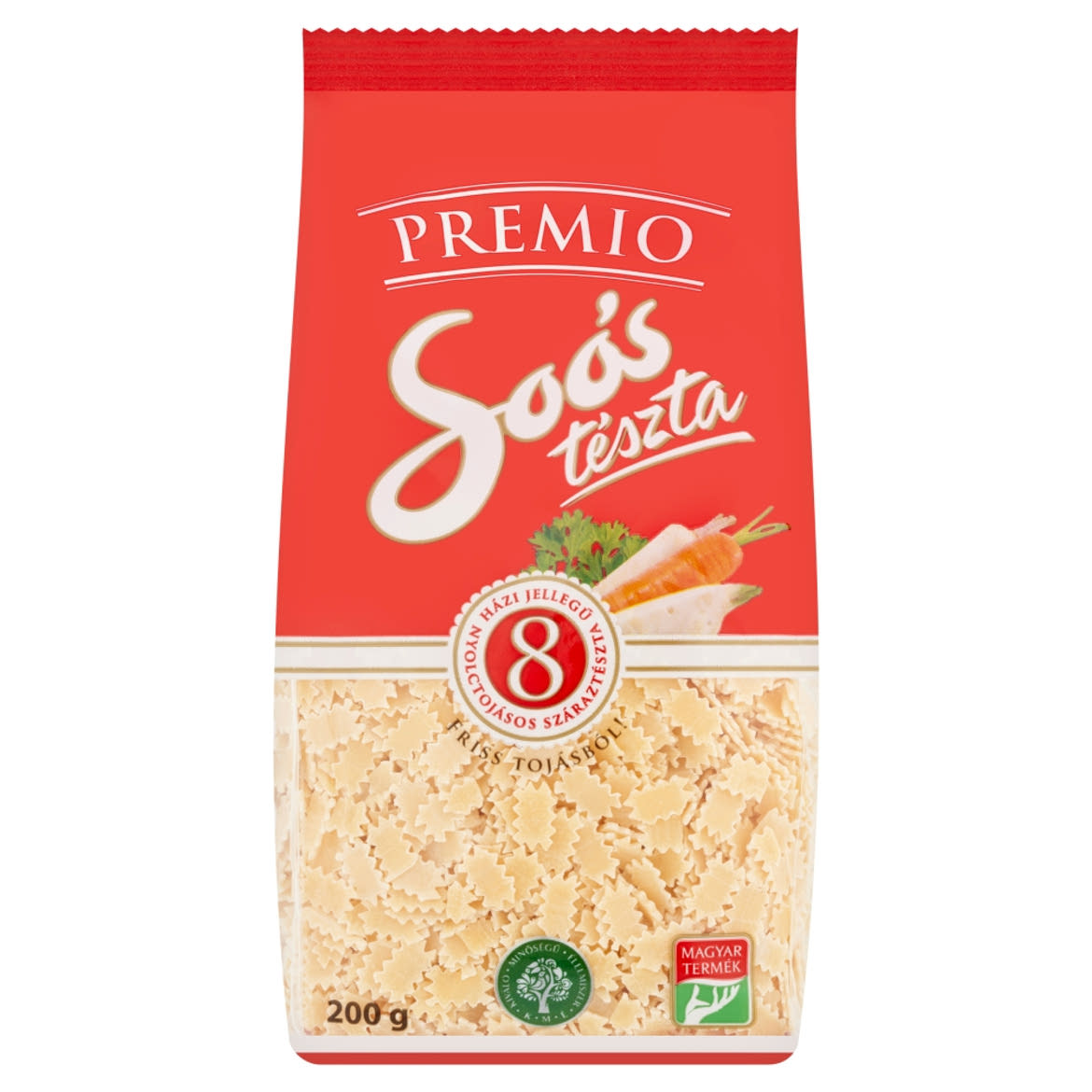 Soós Premio eperlevél házi jellegű 8 tojásos száraztészta