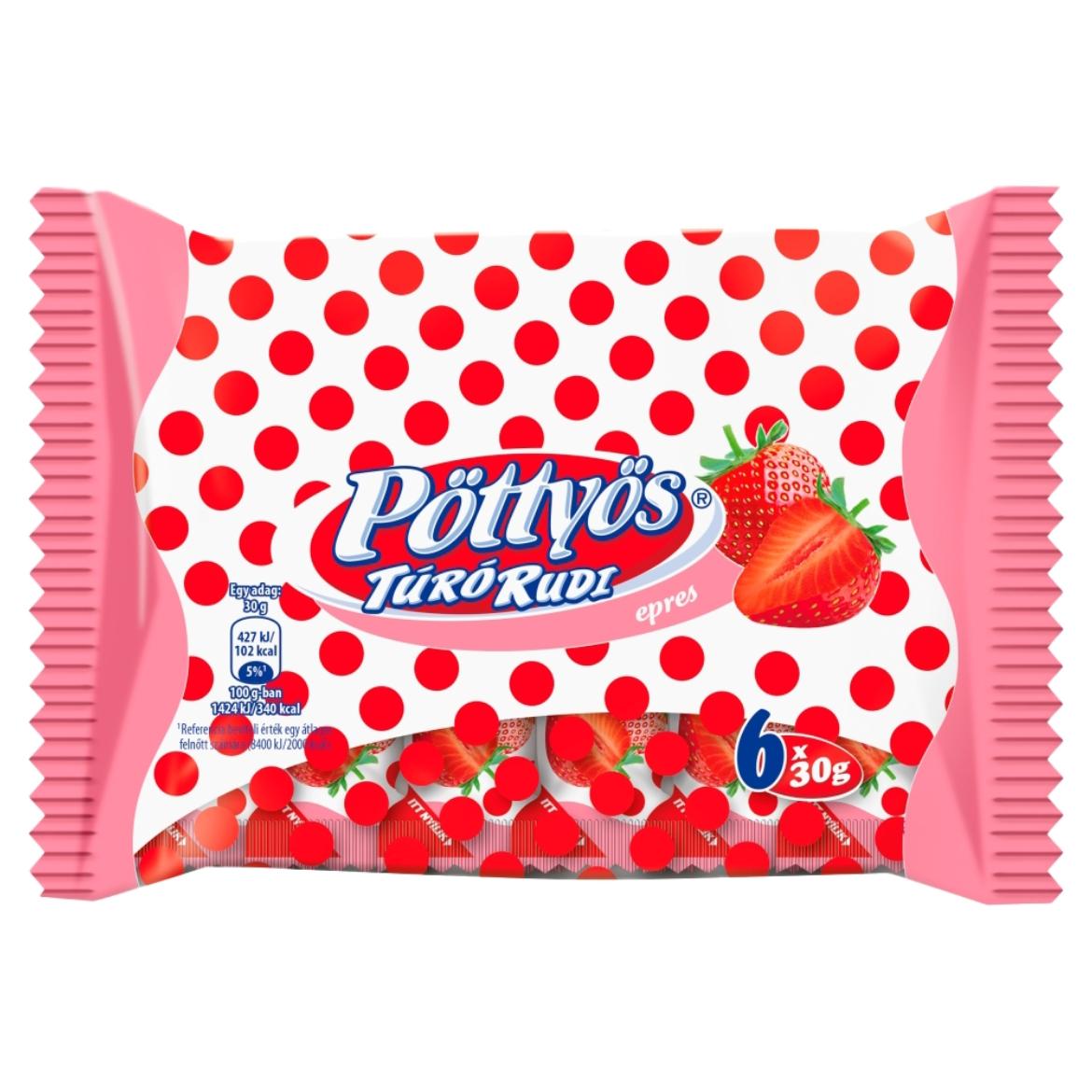 Pöttyös Túró Rudi epres túródesszert 6 x