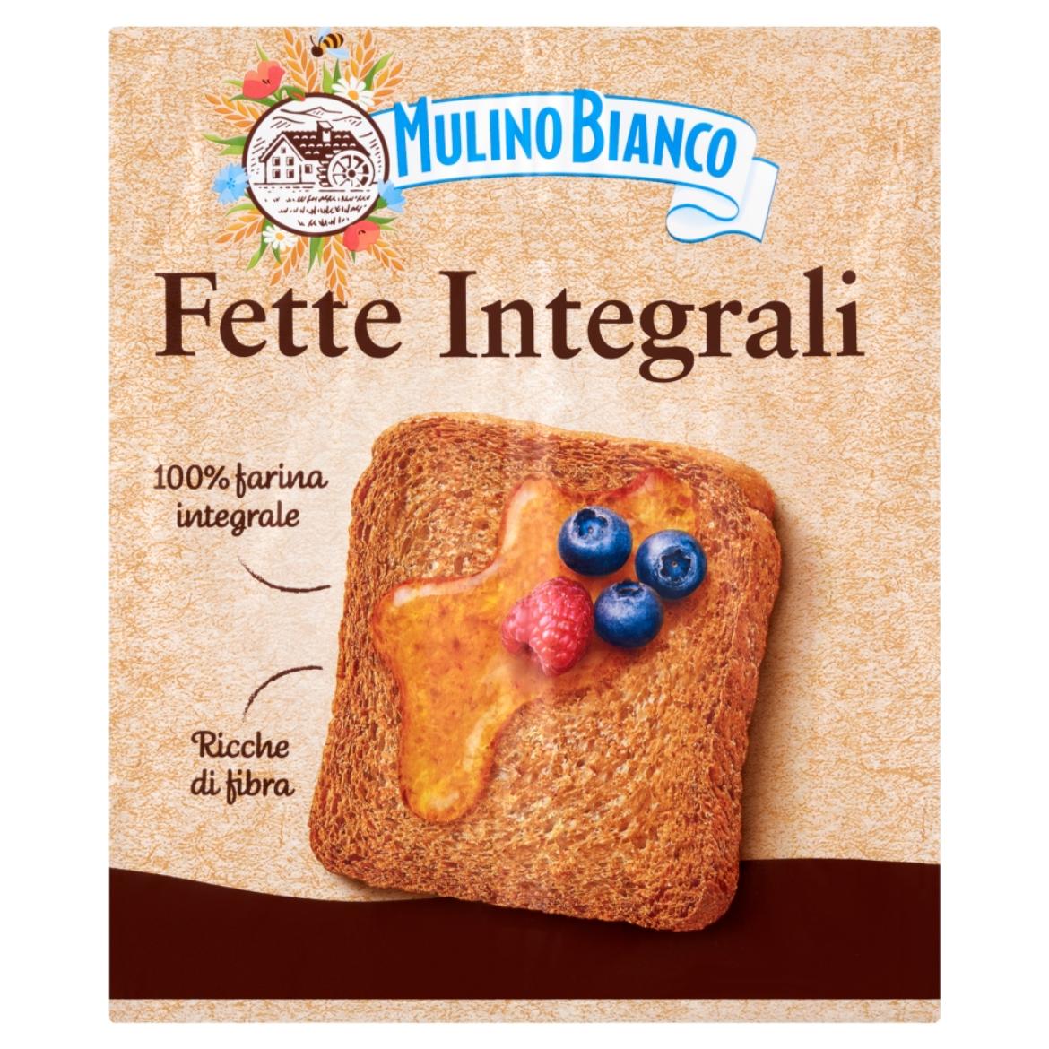 Mulino Bianco Fette Biscottate Integrali teljes kiőrlésű liszttel készült kétszersült