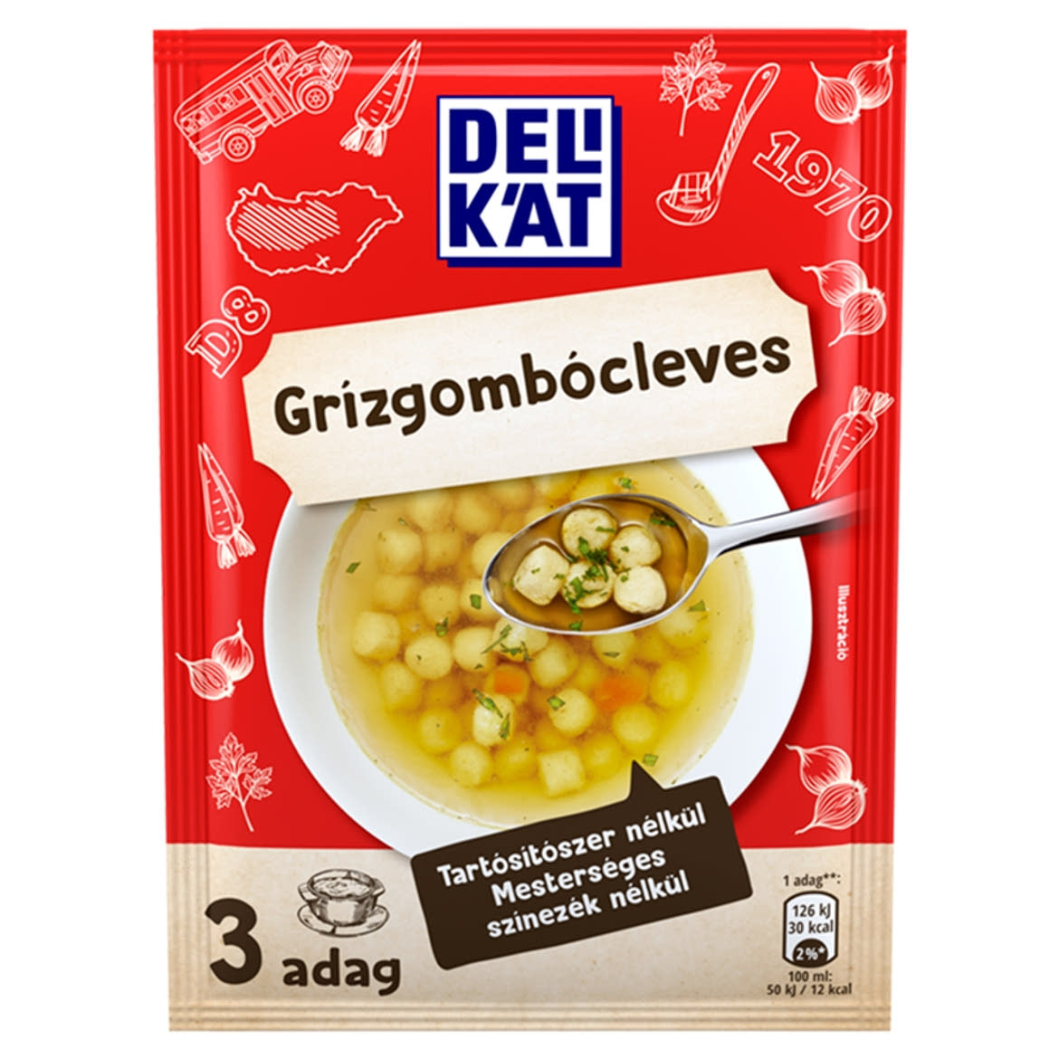 Delikát grízgombócleves