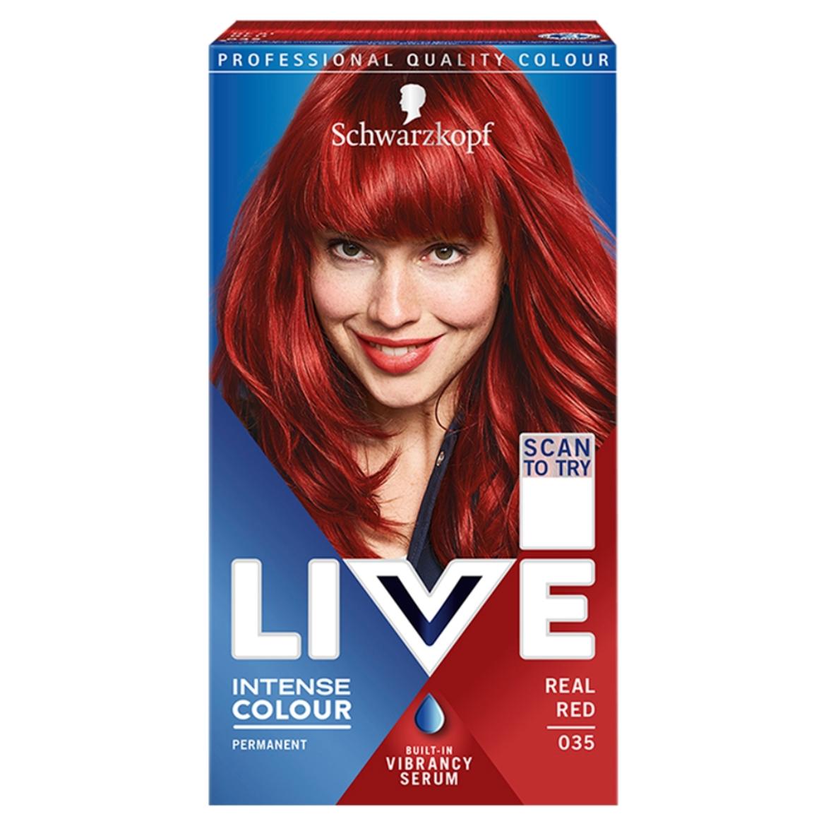 Schwarzkopf Live tartós hajfestékörös
