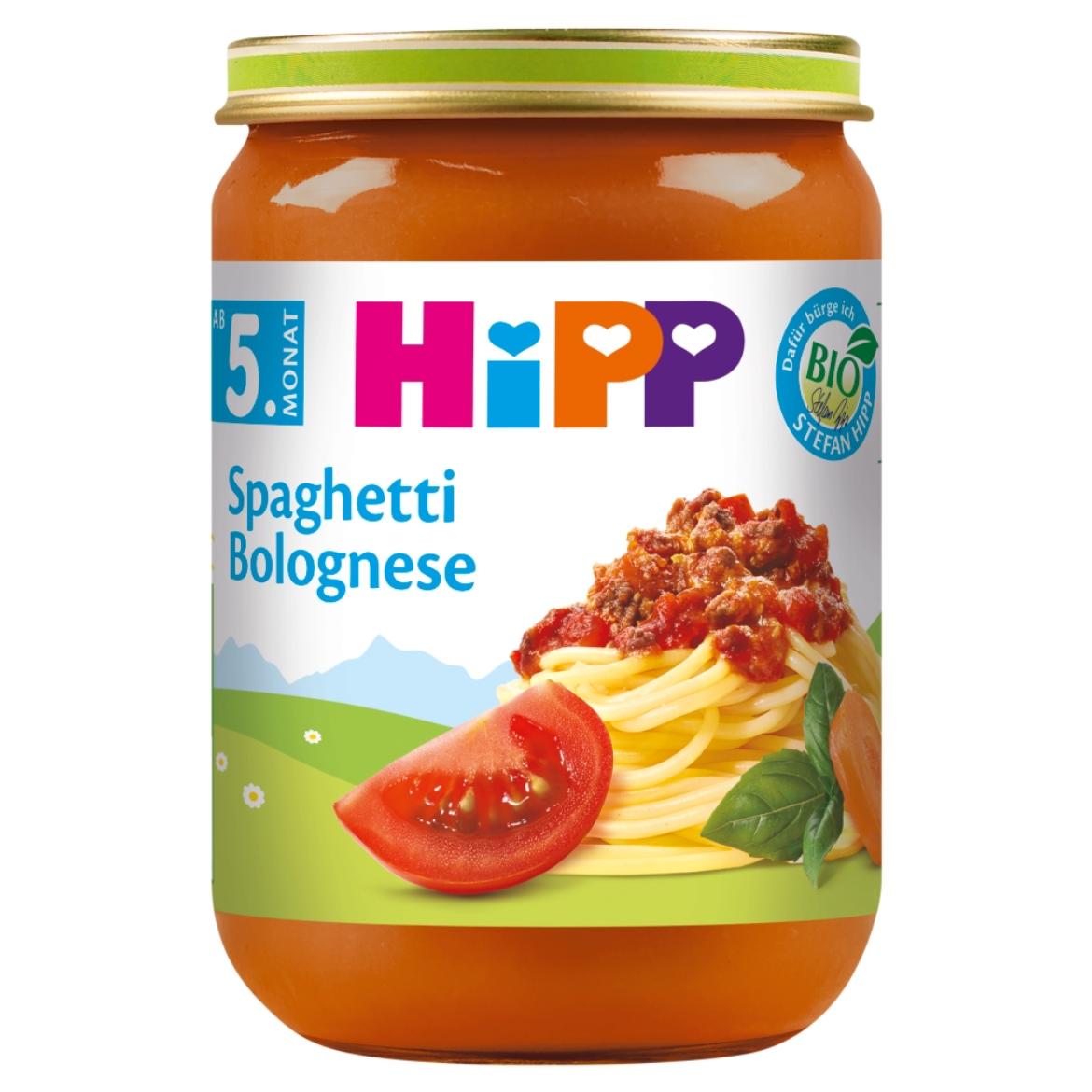 HiPP bio bolognai spagetti bébiétel 5 hónapos kortól