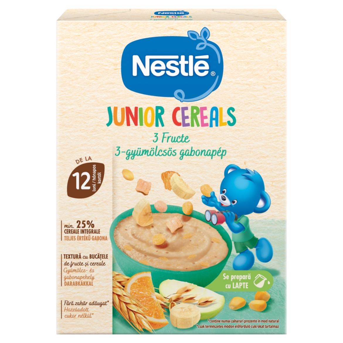 Nestlé Junior Cereals 3-gyümölcsös gabonapép 12 hónapos kortól