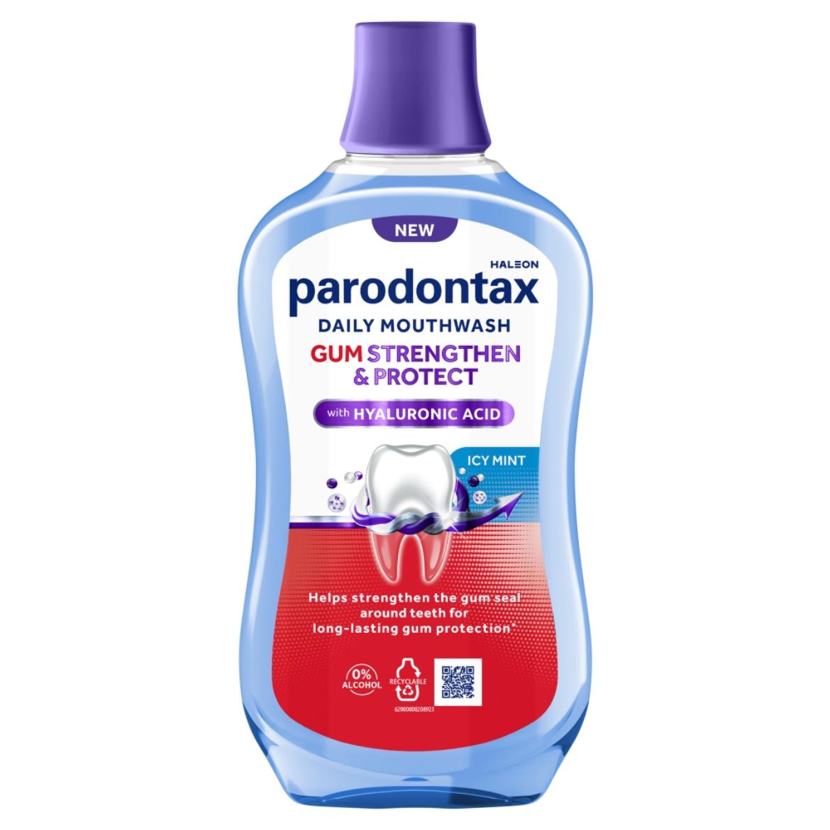 Parodontax Gum Strengthen & Protect Icy Mint alkoholmentes fluoridos szájvíz