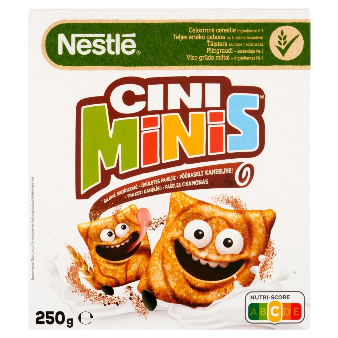 Nestlé Cini Minis ropogós, fahéjas gabonapehely teljes kiőrlésű búzával