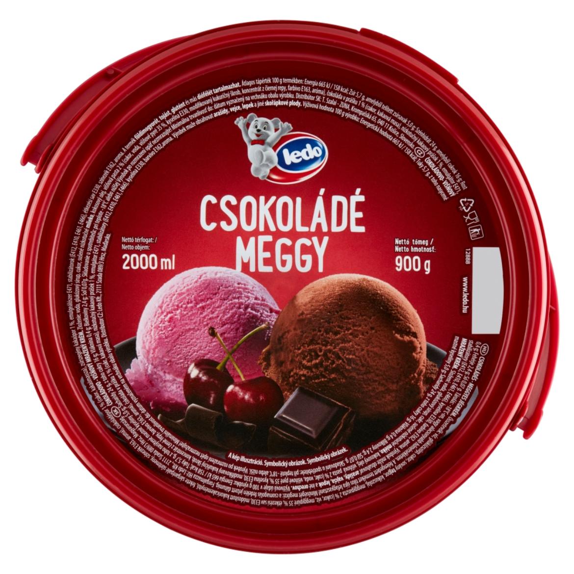 Ledo csokoládés-meggyes jégkrém
