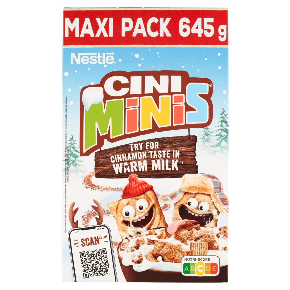 Cini Minis ropogós fahéjas gabonapehely teljes kiőrlésű búzával