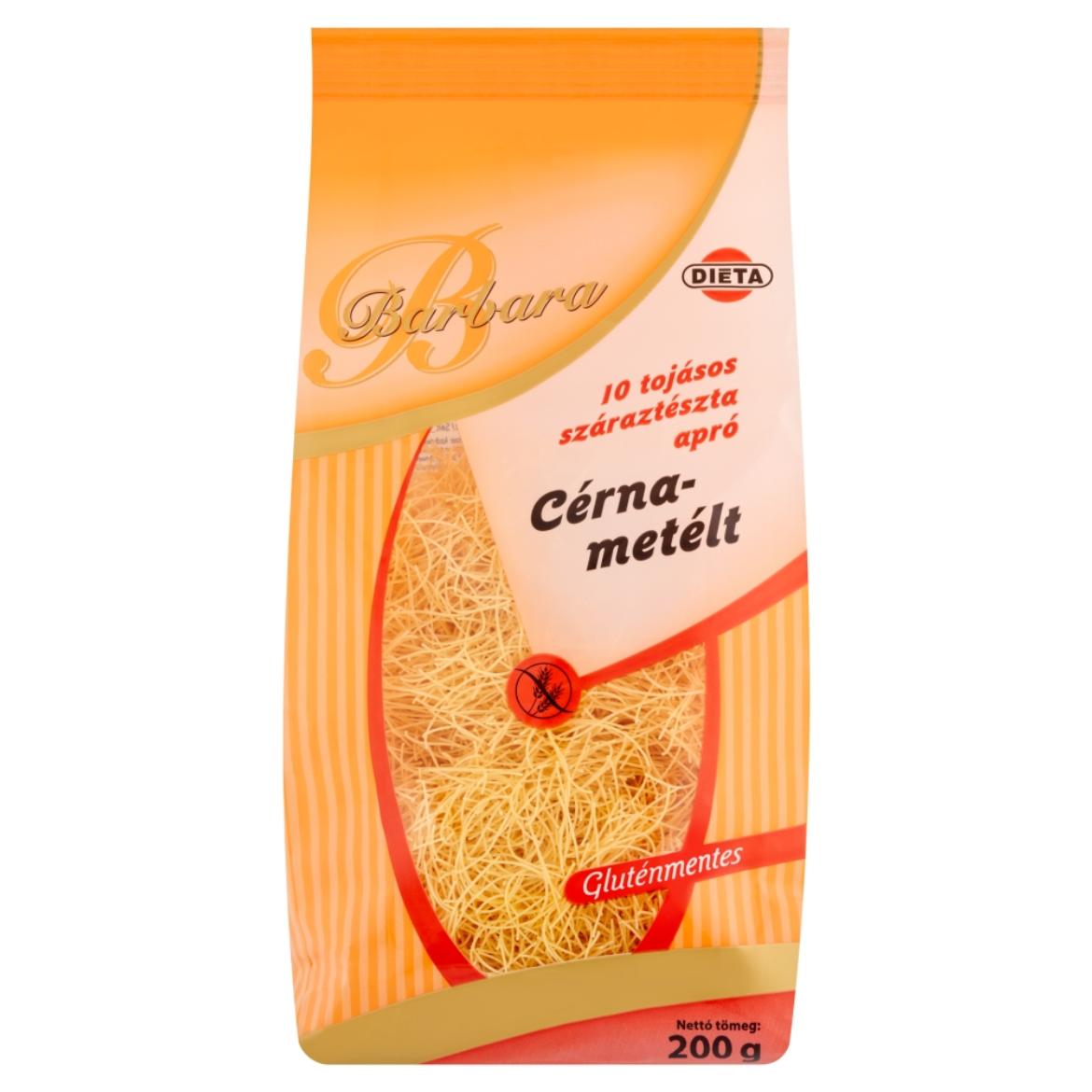 Barbara gluténmentes cérnametélt