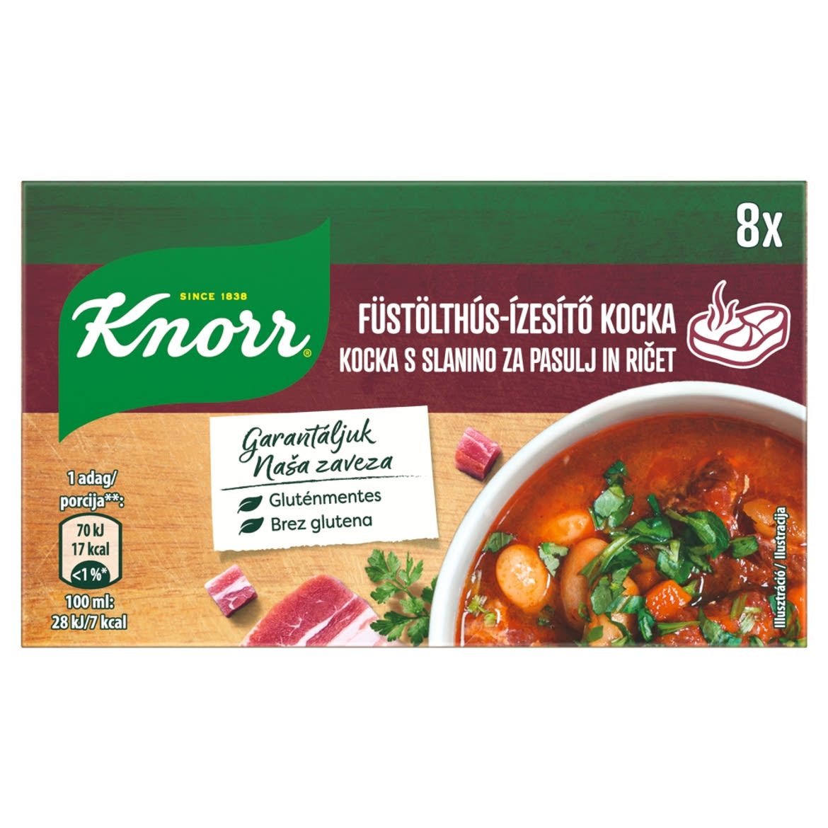 Knorr füstölthús-ízesítő kocka 8 x  (80 g)