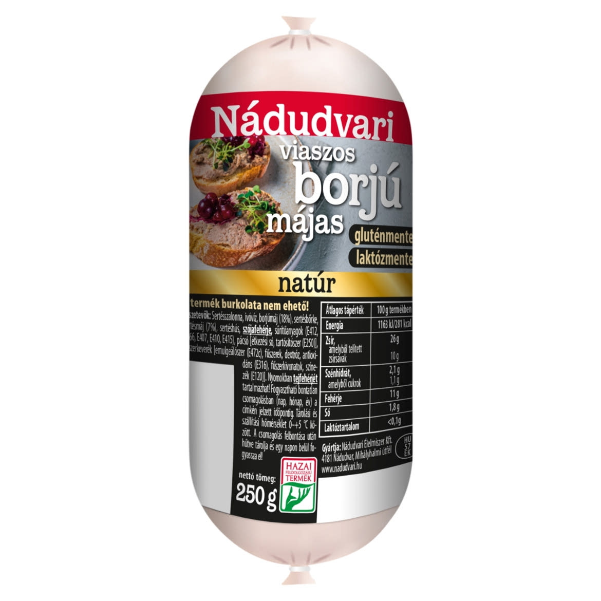 Nádudvari natúr viaszos borjú májas