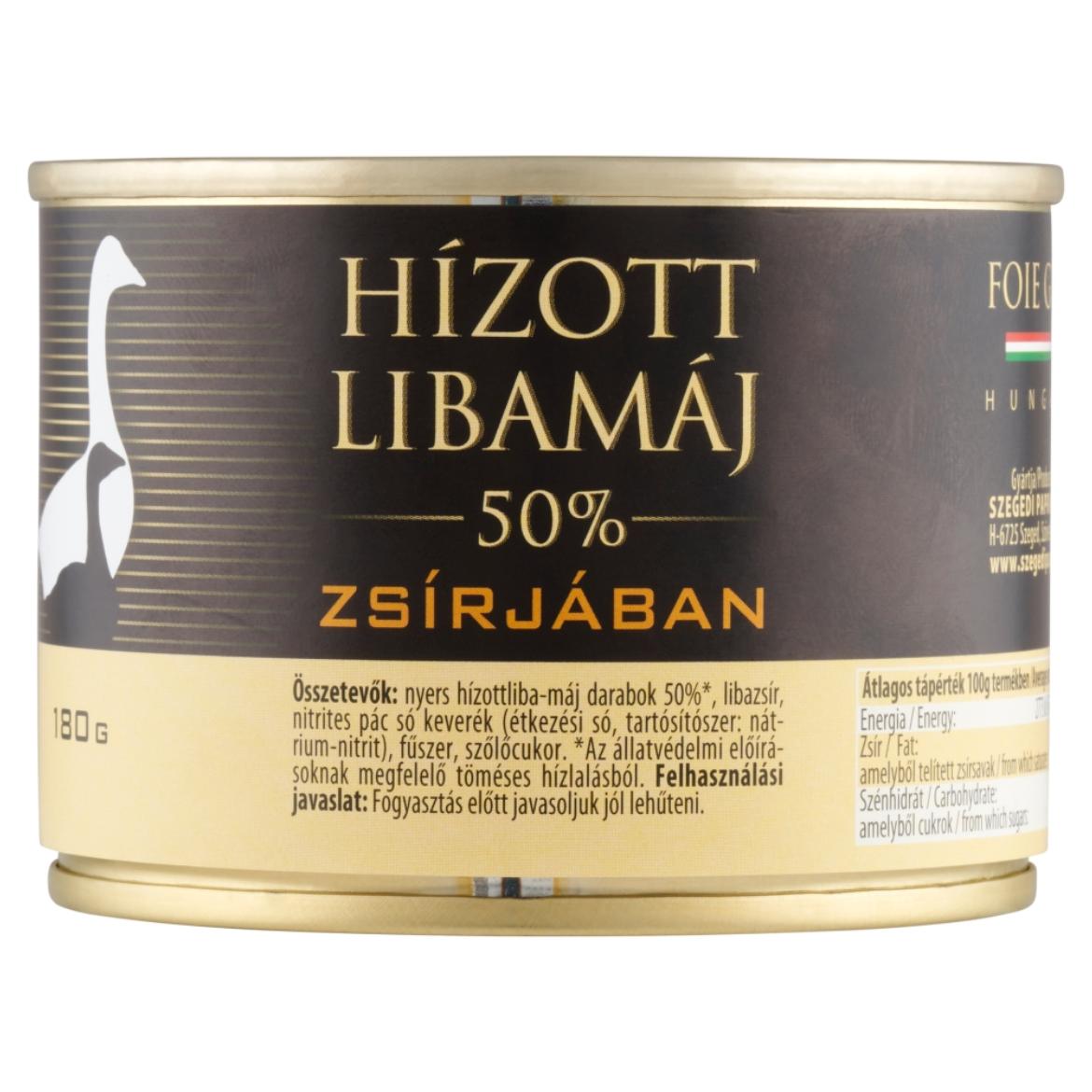 Hízott libamáj zsírjában